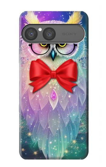 S3934 Fantasy Nerd Owl Hülle Schutzhülle Taschen für Sony Xperia 10 VII, 10 VIII