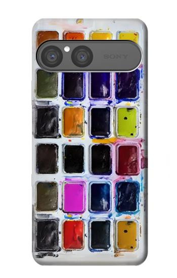 S3956 Watercolor Palette Box Graphic Hülle Schutzhülle Taschen für Sony Xperia 10 VII