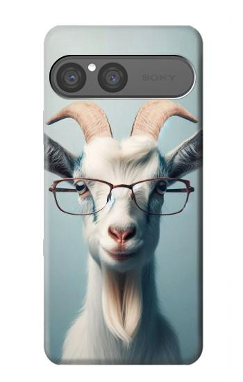 S3991 Goat Glasses Hülle Schutzhülle Taschen für Sony Xperia 10 VII