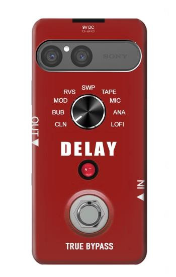 S4011 Red Guitar Analog Delay Graphic Hülle Schutzhülle Taschen für Sony Xperia 10 VII