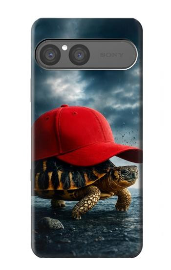 S4056 Madagascar Turtle Red Cap Hülle Schutzhülle Taschen für Sony Xperia 10 VII, 10 VIII