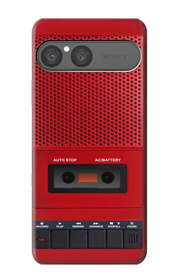 S4073 Vintage Red Cassette Player Graphic Hülle Schutzhülle Taschen für Sony Xperia 10 VII, 10 VIII