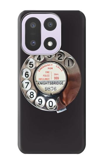 S0059 Retro Rotary Phone Dial On Hülle Schutzhülle Taschen für OnePlus 15