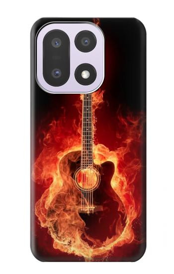 S0415 Fire Guitar Burn Hülle Schutzhülle Taschen für OnePlus 15