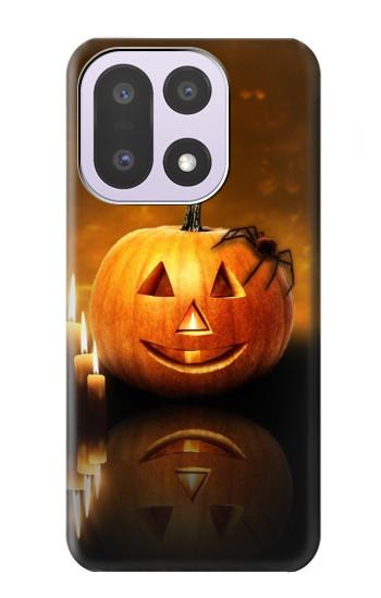 S1083 Pumpkin Spider Candles Halloween Hülle Schutzhülle Taschen für OnePlus 15