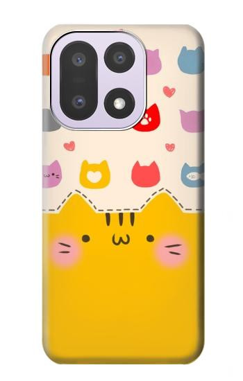 S2442 Cute Cat Cartoon Funny Hülle Schutzhülle Taschen für OnePlus 15