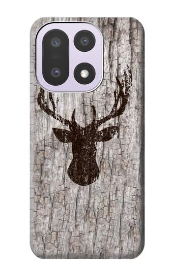 S2505 Reindeer Head Old Wood Texture Graphic Hülle Schutzhülle Taschen für OnePlus 15