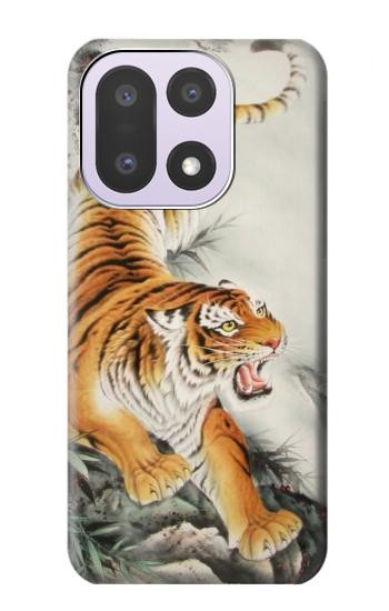 S2751 Chinese Tiger Brush Painting Hülle Schutzhülle Taschen für OnePlus 15