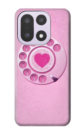 S2847 Pink Retro Rotary Phone Hülle Schutzhülle Taschen für OnePlus 15