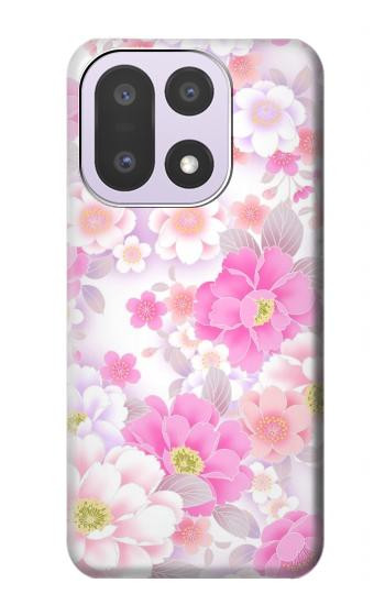 S3036 Pink Sweet Flower Flora Hülle Schutzhülle Taschen für OnePlus 15