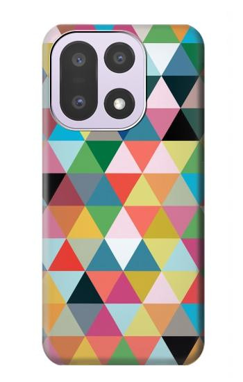 S3049 Triangles Vibrant Colors Hülle Schutzhülle Taschen für OnePlus 15