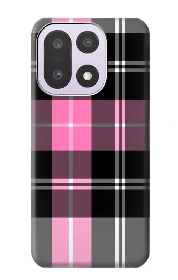 S3091 Pink Plaid Pattern Hülle Schutzhülle Taschen für OnePlus 15