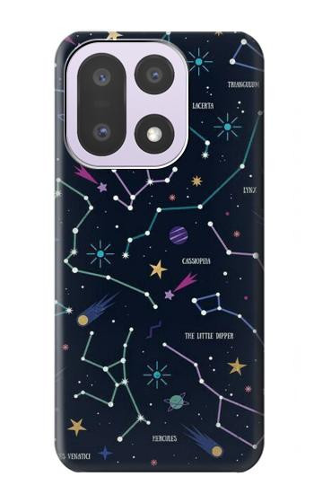 S3220 Star Map Zodiac Constellations Hülle Schutzhülle Taschen für OnePlus 15