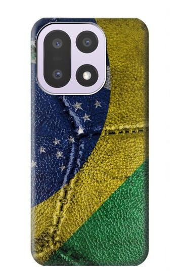 S3297 Brazil Flag Vintage Football Graphic Hülle Schutzhülle Taschen für OnePlus 15