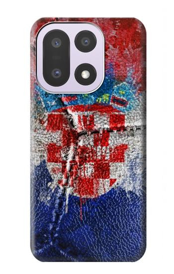 S3313 Croatia Flag Vintage Football Graphic Hülle Schutzhülle Taschen für OnePlus 15