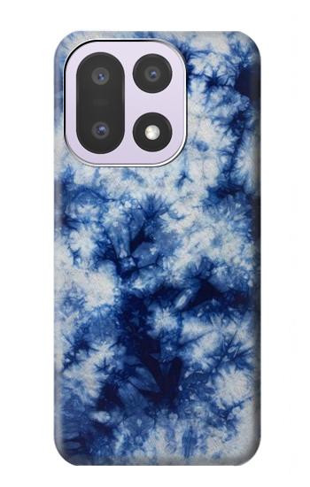 S3439 Fabric Indigo Tie Dye Hülle Schutzhülle Taschen für OnePlus 15