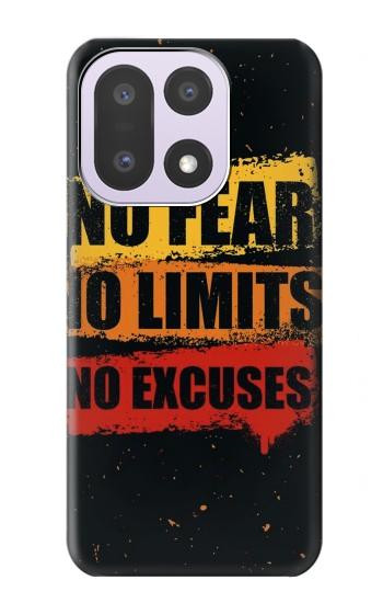 S3492 No Fear Limits Excuses Hülle Schutzhülle Taschen für OnePlus 15