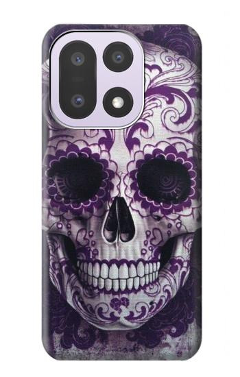 S3582 Purple Sugar Skull Hülle Schutzhülle Taschen für OnePlus 15