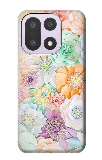 S3705 Pastel Floral Flower Hülle Schutzhülle Taschen für OnePlus 15