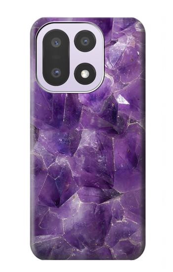 S3713 Purple Quartz Amethyst Graphic Printed Hülle Schutzhülle Taschen für OnePlus 15