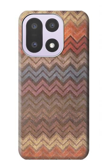 S3752 Zigzag Fabric Pattern Graphic Printed Hülle Schutzhülle Taschen für OnePlus 15