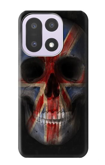 S3848 United Kingdom Flag Skull Hülle Schutzhülle Taschen für OnePlus 15