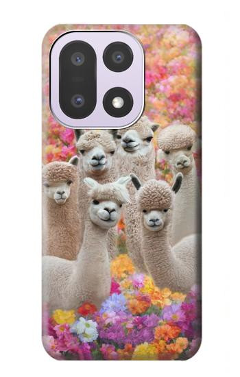 S3916 Alpaca Family Baby Alpaca Hülle Schutzhülle Taschen für OnePlus 15