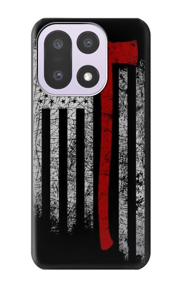 S3958 Firefighter Axe Flag Hülle Schutzhülle Taschen für OnePlus 15