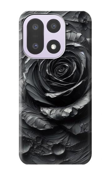 S3969 Black Rose Hard Brush Stroke Hülle Schutzhülle Taschen für OnePlus 15