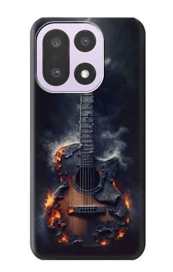 S3972 Burned Acoustic Guitar Graphic Hülle Schutzhülle Taschen für OnePlus 15