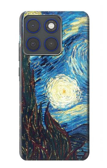 S0582 Van Gogh Starry Nights Hülle Schutzhülle Taschen für Motorola Edge 70