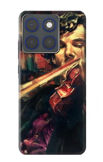 S0723 Violin Art Paint Hülle Schutzhülle Taschen für Motorola Edge 70