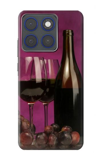S0910 Red Wine Hülle Schutzhülle Taschen für Motorola Edge 70