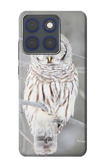 S1566 Snowy Owl White Owl Hülle Schutzhülle Taschen für Motorola Edge 70