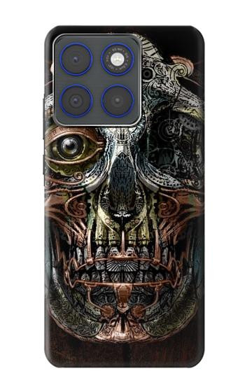 S1685 Steampunk Skull Head Hülle Schutzhülle Taschen für Motorola Edge 70