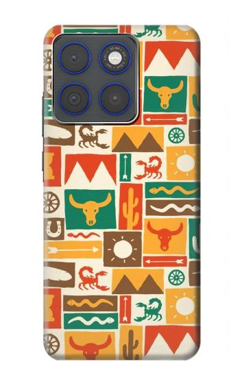 S1873 Western Pattern Hülle Schutzhülle Taschen für Motorola Edge 70