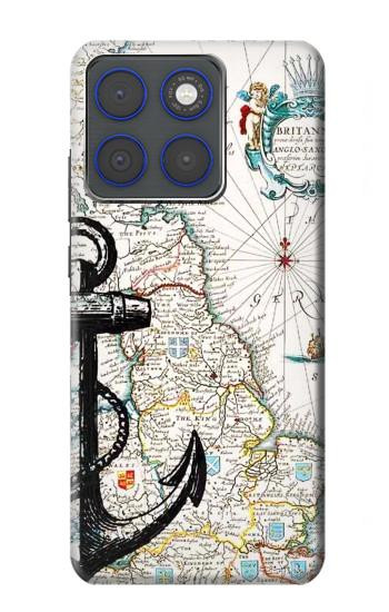 S1962 Nautical Chart Hülle Schutzhülle Taschen für Motorola Edge 70