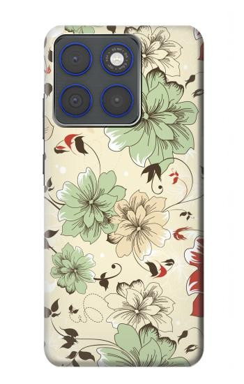 S2179 Flower Floral Vintage Art Pattern Hülle Schutzhülle Taschen für Motorola Edge 70