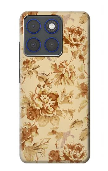 S2180 Flower Floral Vintage Pattern Hülle Schutzhülle Taschen für Motorola Edge 70