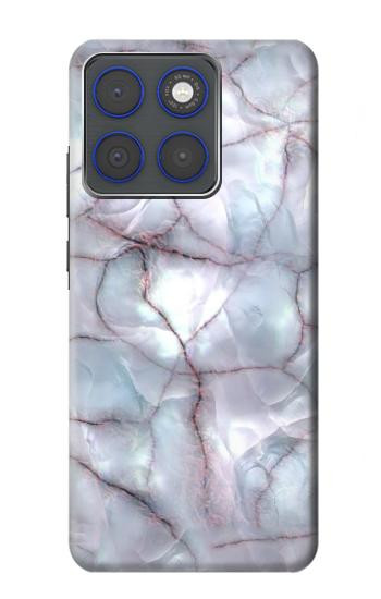 S2316 Dark Blue Marble Texture Graphic Print Hülle Schutzhülle Taschen für Motorola Edge 70