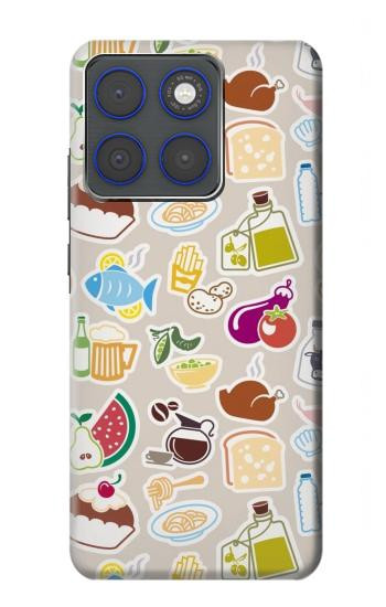 S2321 Food and Drink Seamless Hülle Schutzhülle Taschen für Motorola Edge 70