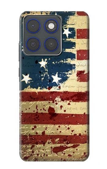 S2349 Old American Flag Hülle Schutzhülle Taschen für Motorola Edge 70