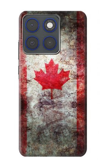 S2490 Canada Maple Leaf Flag Texture Hülle Schutzhülle Taschen für Motorola Edge 70