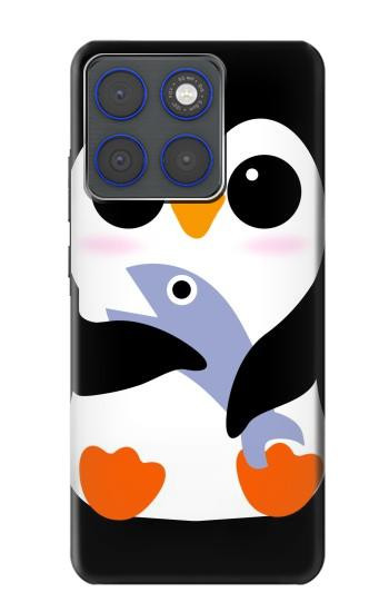 S2631 Cute Baby Penguin Hülle Schutzhülle Taschen für Motorola Edge 70