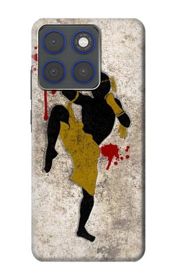 S2635 Muay Thai Kickboxing Fight Blood Hülle Schutzhülle Taschen für Motorola Edge 70