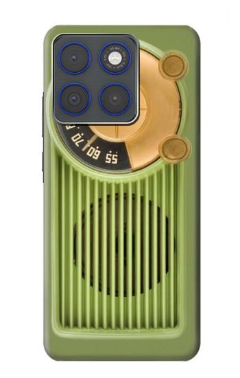 S2656 Vintage Bakelite Radio Green Hülle Schutzhülle Taschen für Motorola Edge 70