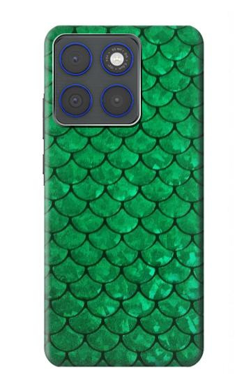 S2704 Green Fish Scale Pattern Graphic Hülle Schutzhülle Taschen für Motorola Edge 70