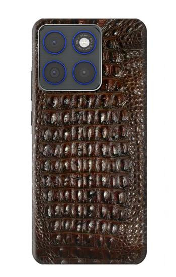 S2850 Brown Skin Alligator Graphic Printed Hülle Schutzhülle Taschen für Motorola Edge 70