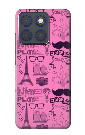 S2885 Paris Pink Hülle Schutzhülle Taschen für Motorola Edge 70