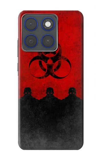 S2917 Biohazards Virus Red Alert Hülle Schutzhülle Taschen für Motorola Edge 70
